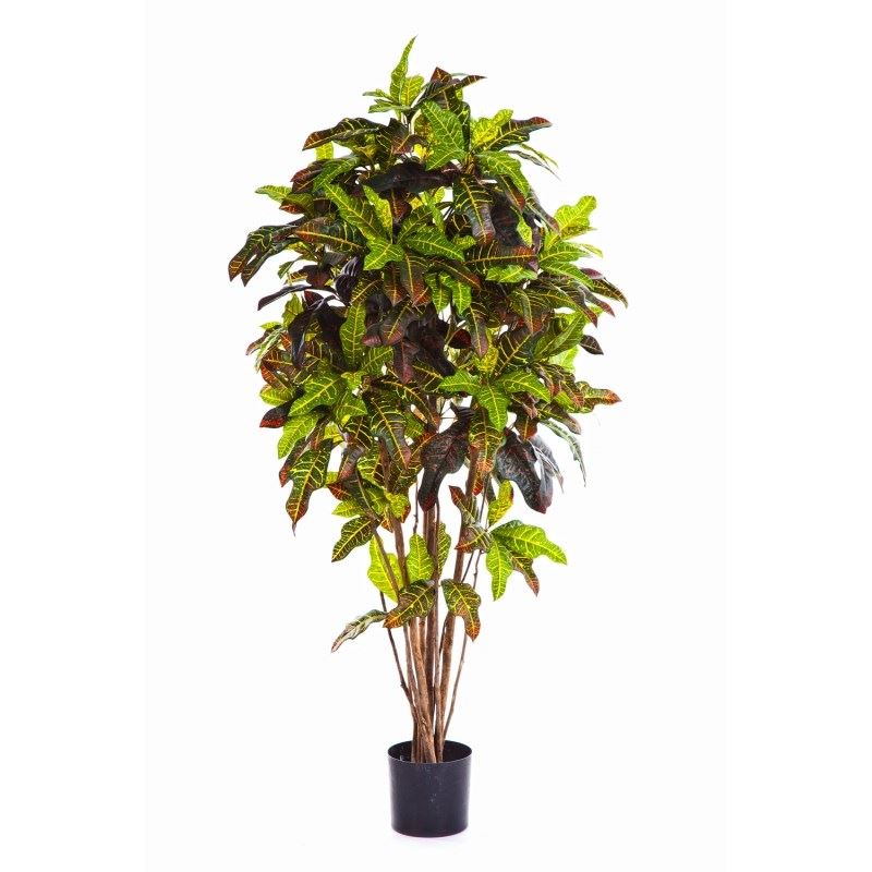 Croton Busch Kunstbaum - Schwer entflammbar