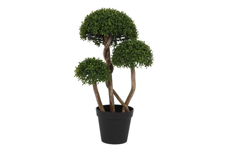 Kunstplant Buxus Bonsia S groen-L80B40H32CM