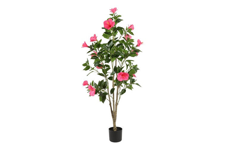 Kunstpflanze Hibiskus L fuchsia-L60B60H145CM