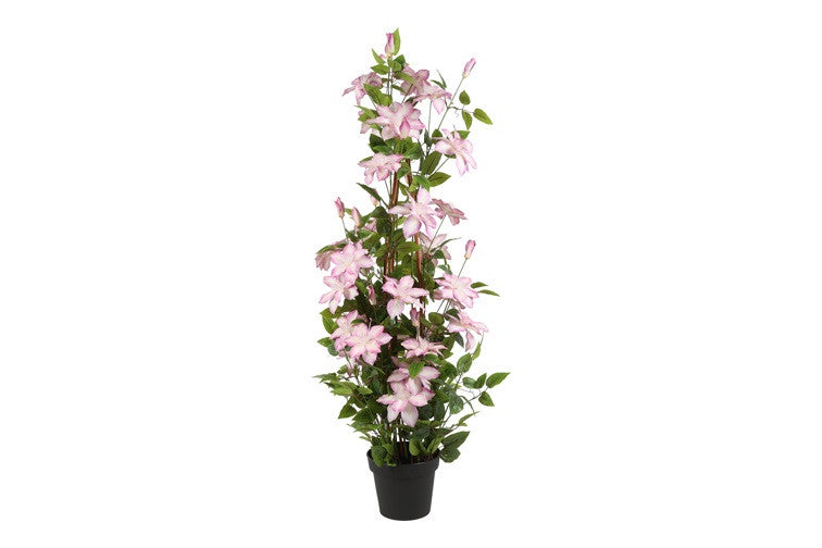 Kunstplant Clematis XXL roze-L30B30H125CM
