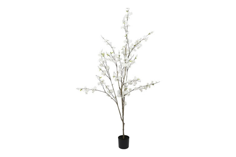 Kunstpflanze Prunus L weiß-L60B60H230CM
