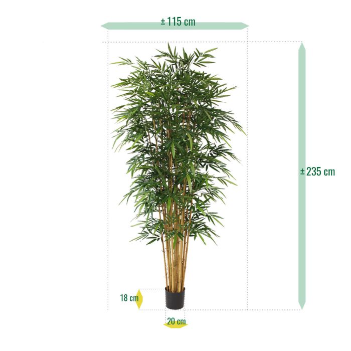 Bamboe deluxe kunstboom 240cm - afbeelding 6