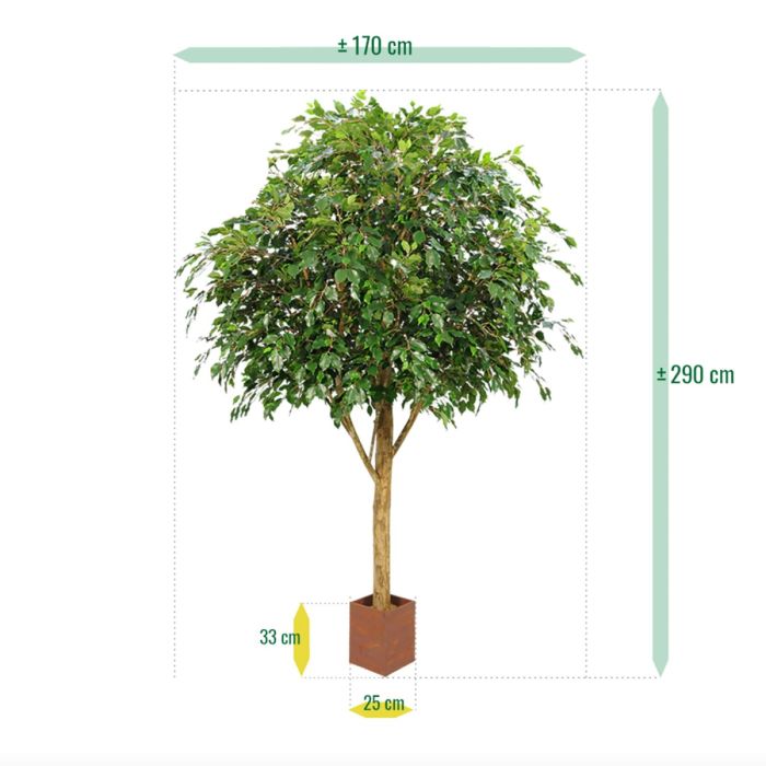 Ficus Exotica Giant kunstboom 290cm - FR - brandvertragend - NOVA LIGNUM