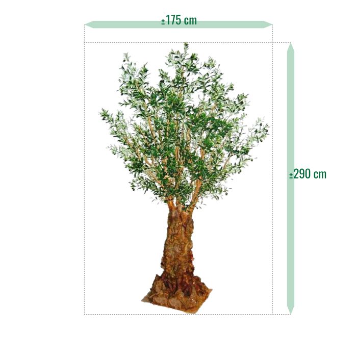 Olijf deluxe kunstboom 290cm - afbeelding 6