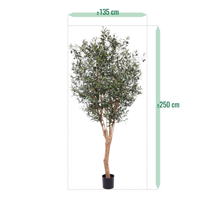 Olijf Deluxe kunstboom 250cm - afbeelding 9