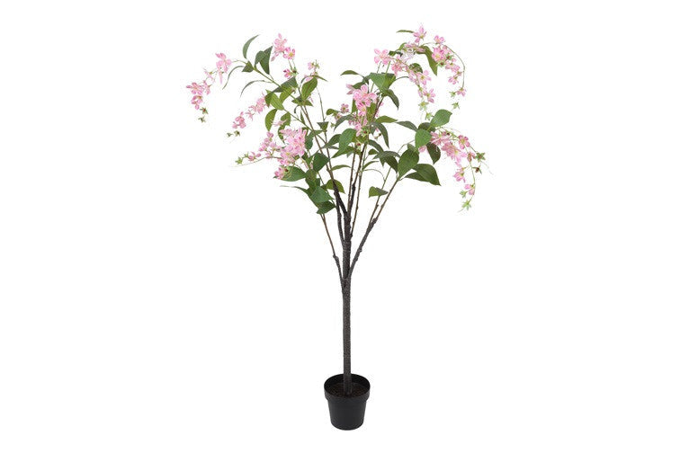 Kunstpflanze auf Stamm Wisteria S rosa-L180B60H120CM