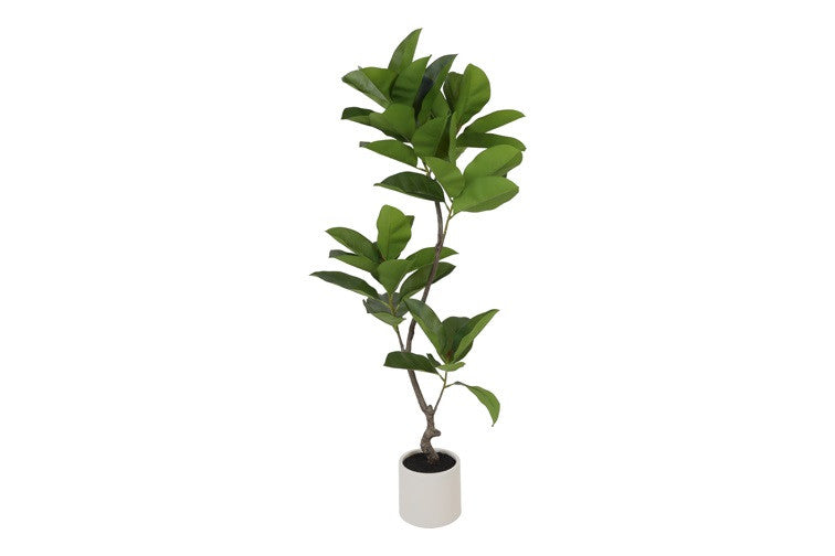 Kunstpflanze Ficus elastica S grün-L130B20H30CM
