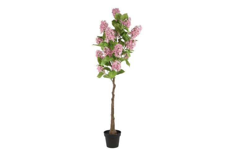 Kunstpflanze auf Stamm Hortensie L rosa-L60B60H152CM