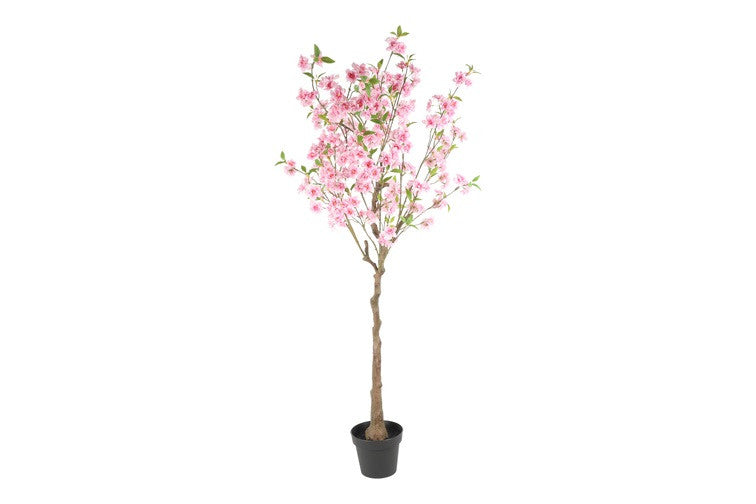 Kunstpflanze auf Stamm Clematis L rosa-L25B25H160CM