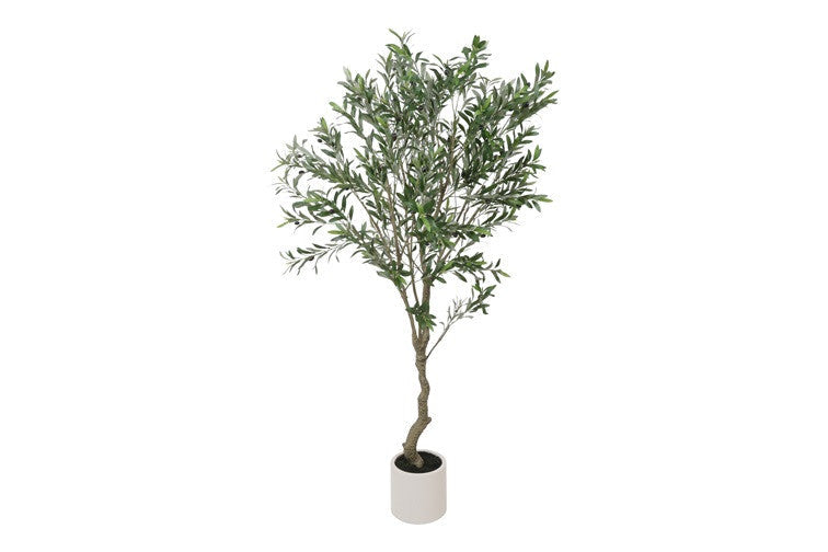 Kunstpflanze auf Stamm Olive Olea L grün-L80B80H200CM