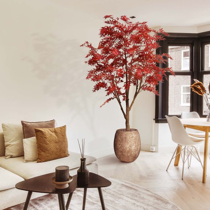 Acer kunstboom 280cm - burgundy - afbeelding 2