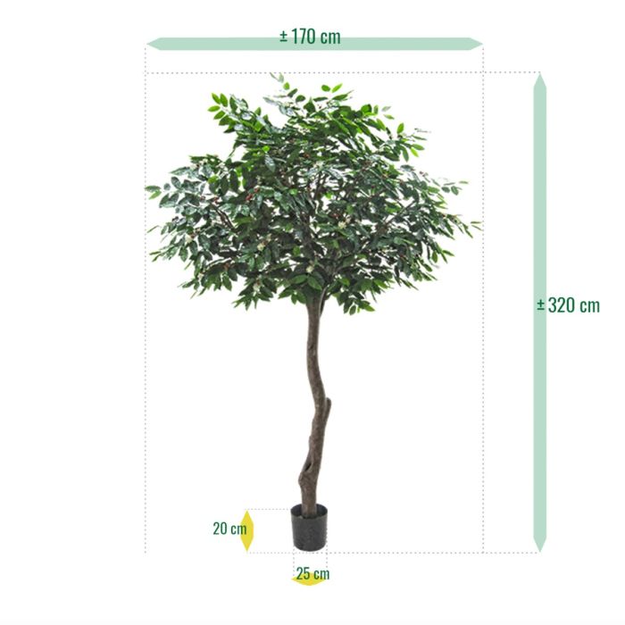 Coffee Arabica Giant kunstboom 320cm - afbeelding 9