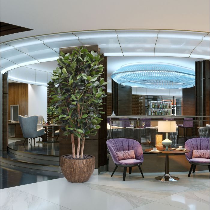 Elastica Robusta Kolom Kunstboom Deluxe 300cm groen - NOVA LIGNUM