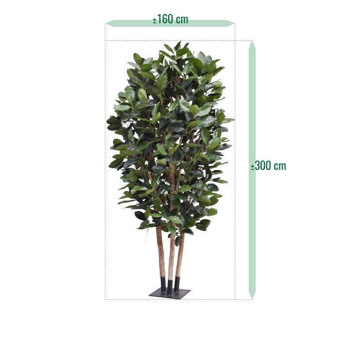 Elastica Robusta Kolom Kunstboom Deluxe 300cm groen - NOVA LIGNUM