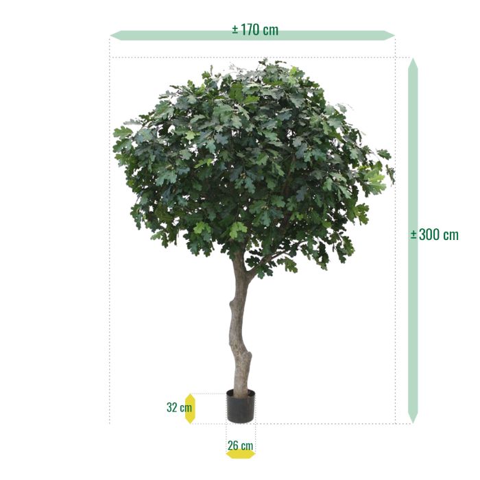 Kunst Eikenboom Giant deluxe 300cm - NOVA LIGNUM