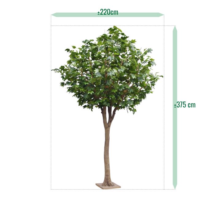 Maple Kunstboom Deluxe XXL 375cm op stam - NOVA LIGNUM