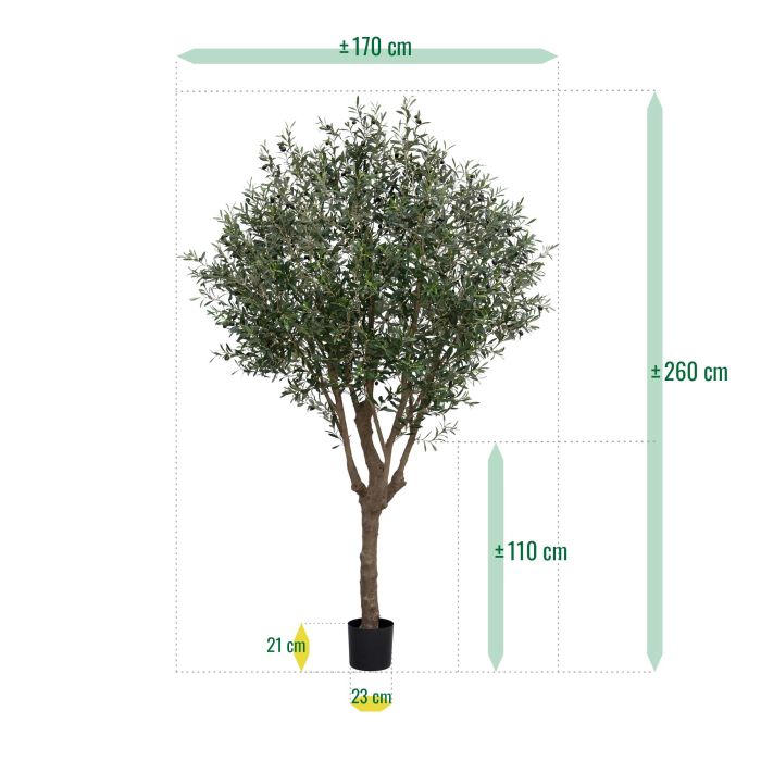 Olijf Kunstboom XL 250cm Deluxe - NOVA LIGNUM